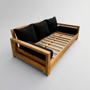 STYLE 3 Pillow & Bolster Cushion for Outdoor Indoor Daybed Porch Swing Bed Queen Size Piped Trim AD109 | COVERS ONLY |
