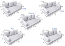STYLE 3 - Mattress & Pillow Bolster Cushion for Outdoor Indoor Daybed Porch Swing Bed | COVERS ONLY |