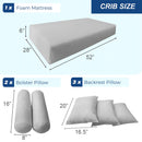 STYLE 3 Mattress Foam, Pillow & Bolster Cushion Polyester Fiberfill Inserts for Outdoor Indoor Daybed Porch Swing Bed | INSERT ONLY |