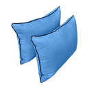 STYLE 4 Pillow & Bolster Cushion for Outdoor Indoor Daybed Porch Swing Bed Queen Size | COVERS ONLY |