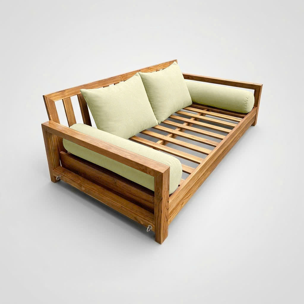 STYLE 4 Pillow & Bolster Cushion for Outdoor Indoor Daybed Porch Swing Bed Full Size | COVERS ONLY |