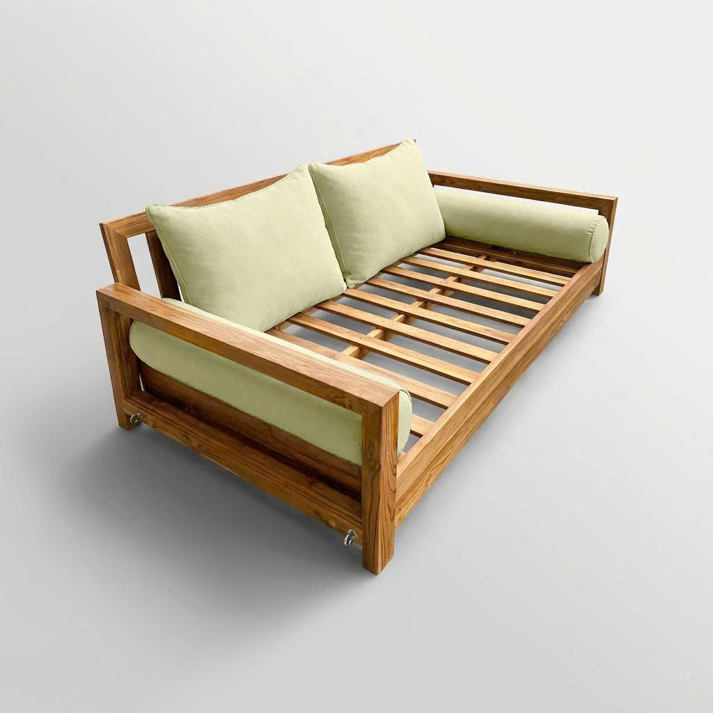STYLE 4 Pillow & Bolster Cushion for Outdoor Indoor Daybed Porch Swing Bed Full Size | COVERS ONLY |
