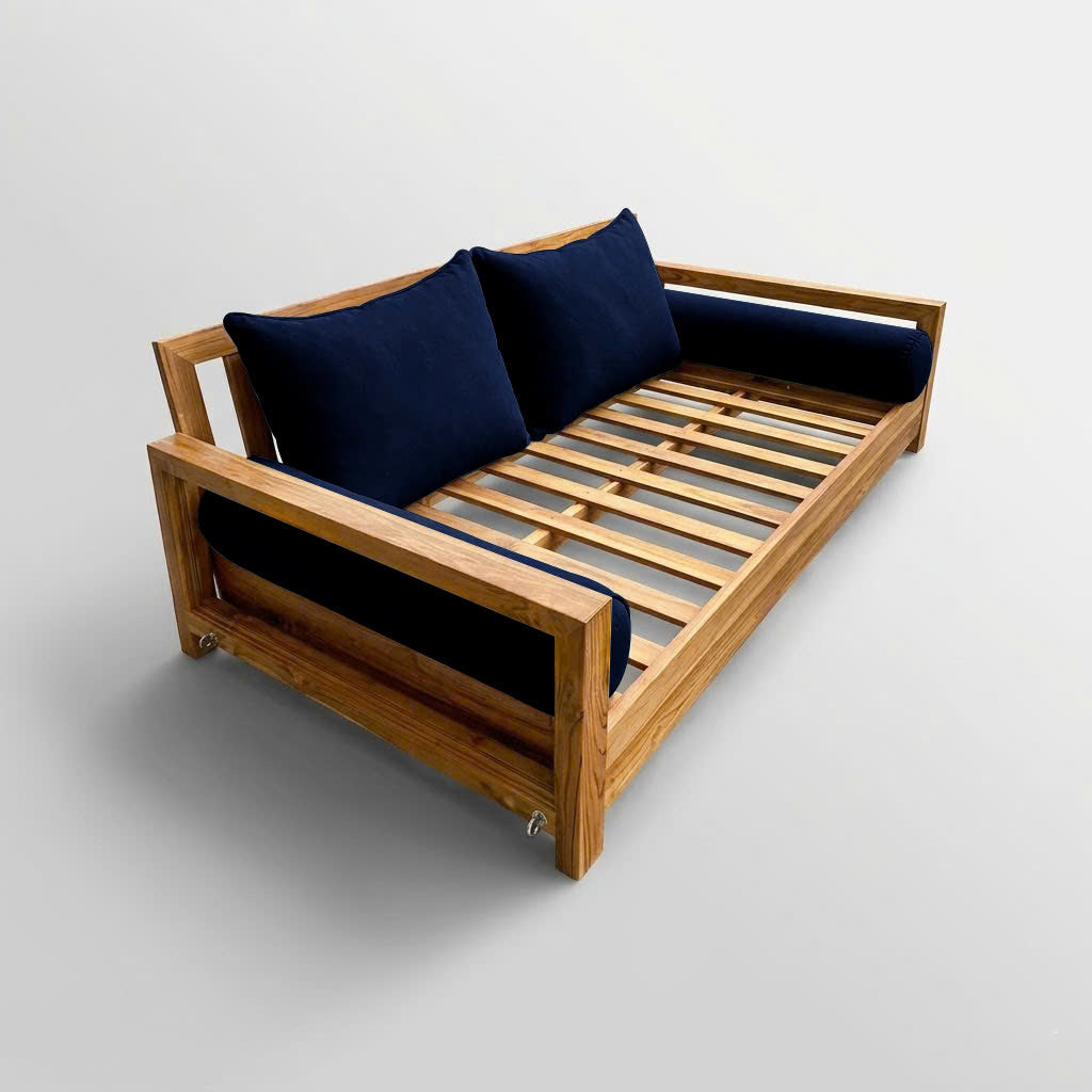 STYLE 4 Pillow & Bolster Cushion for Outdoor Indoor Daybed Porch Swing Bed Full Size | COVERS ONLY |