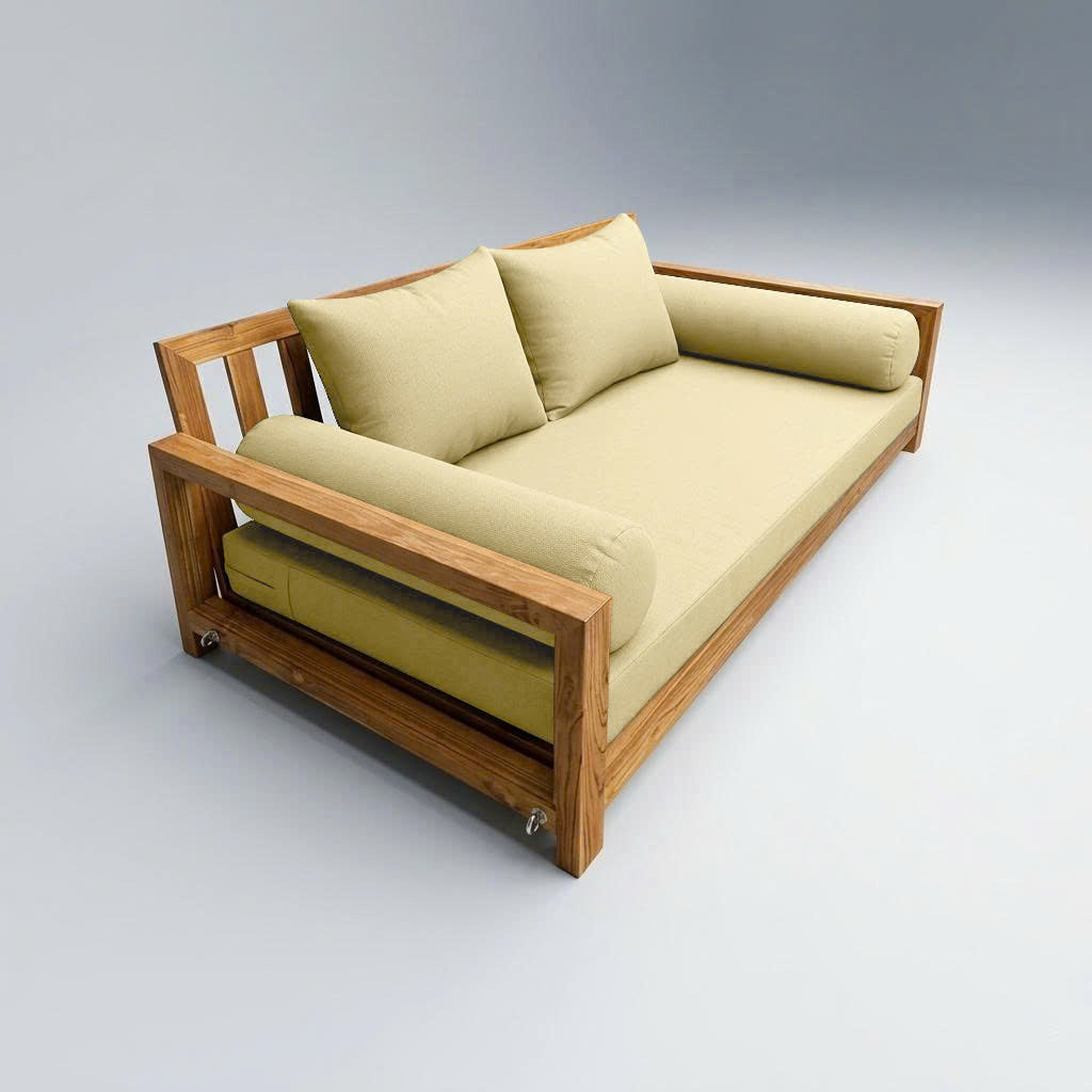 STYLE 4 - Mattress & Pillow Bolster Cushion Cover and Insert for Outdoor Indoor Daybed Porch Swing Bed Twin Size
