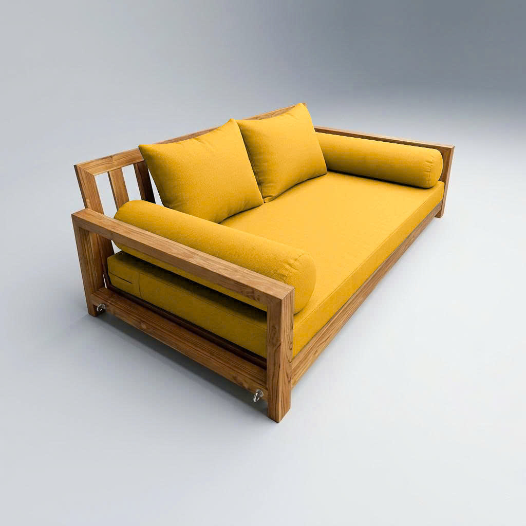 STYLE 4 - Mattress & Pillow Bolster Cushion Cover and Insert for Outdoor Indoor Daybed Porch Swing Bed Twin Size