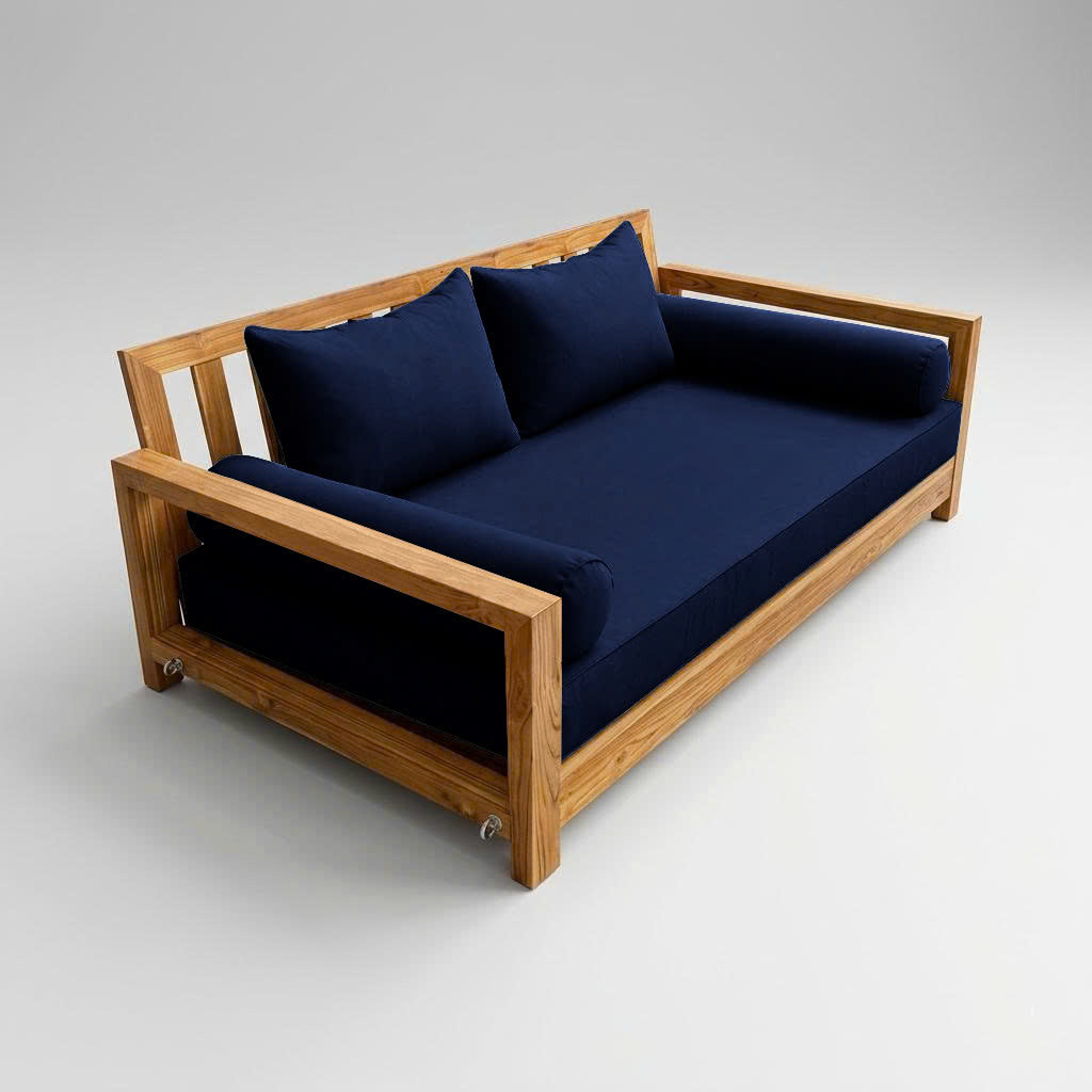 STYLE 4 - Mattress & Pillow Bolster Cushion Cover and Insert for Outdoor Indoor Daybed Porch Swing Bed Twin Size