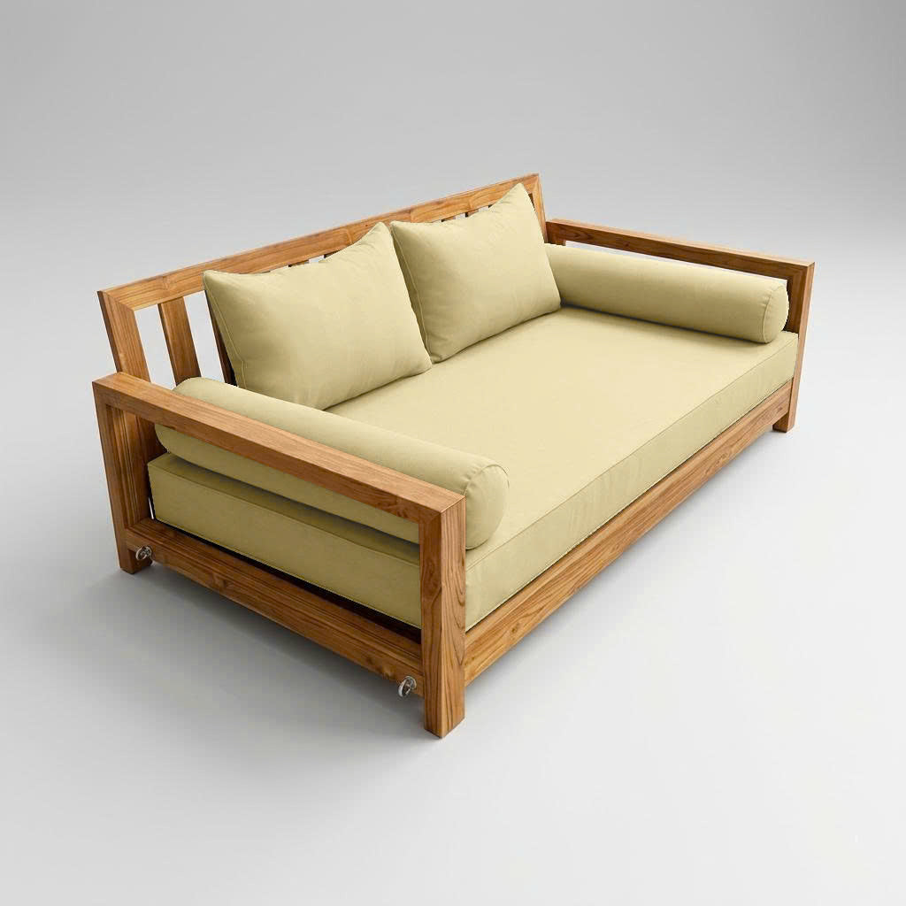 STYLE 4 - Mattress & Pillow Bolster Cushion Cover and Insert for Outdoor Indoor Daybed Porch Swing Bed Twin Size