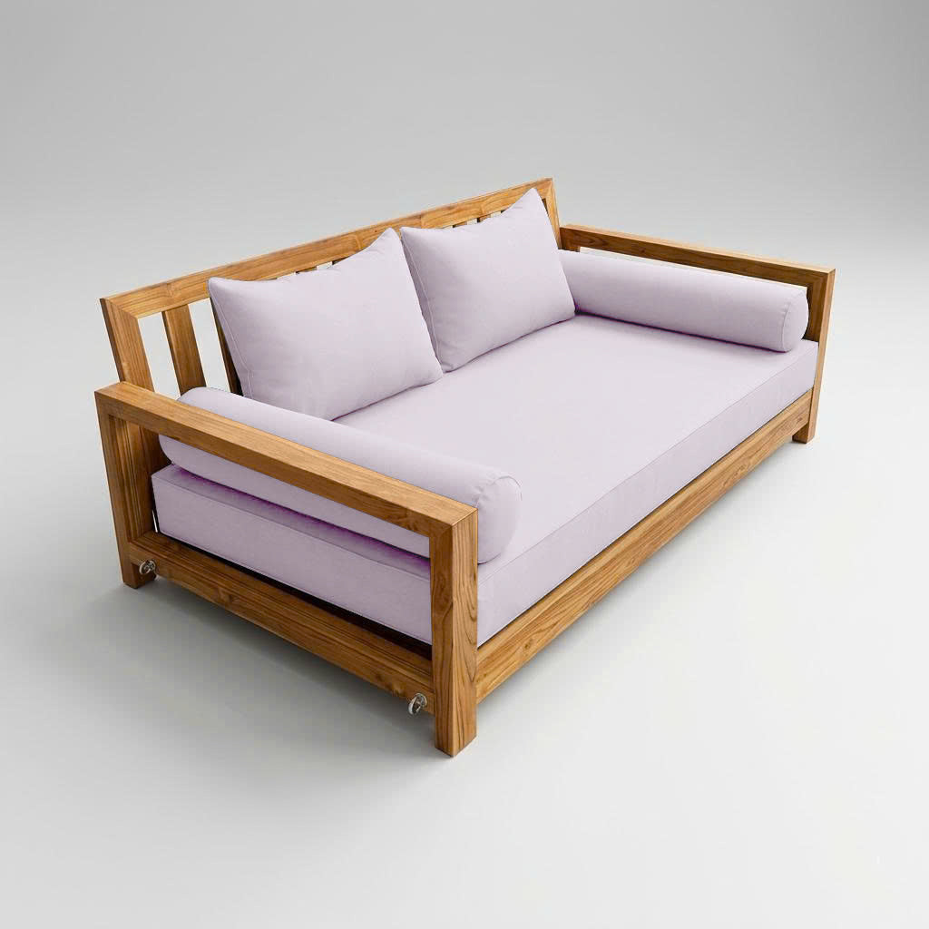 STYLE 4 - Mattress & Pillow Bolster Cushion Cover and Insert for Outdoor Indoor Daybed Porch Swing Bed Twin Size
