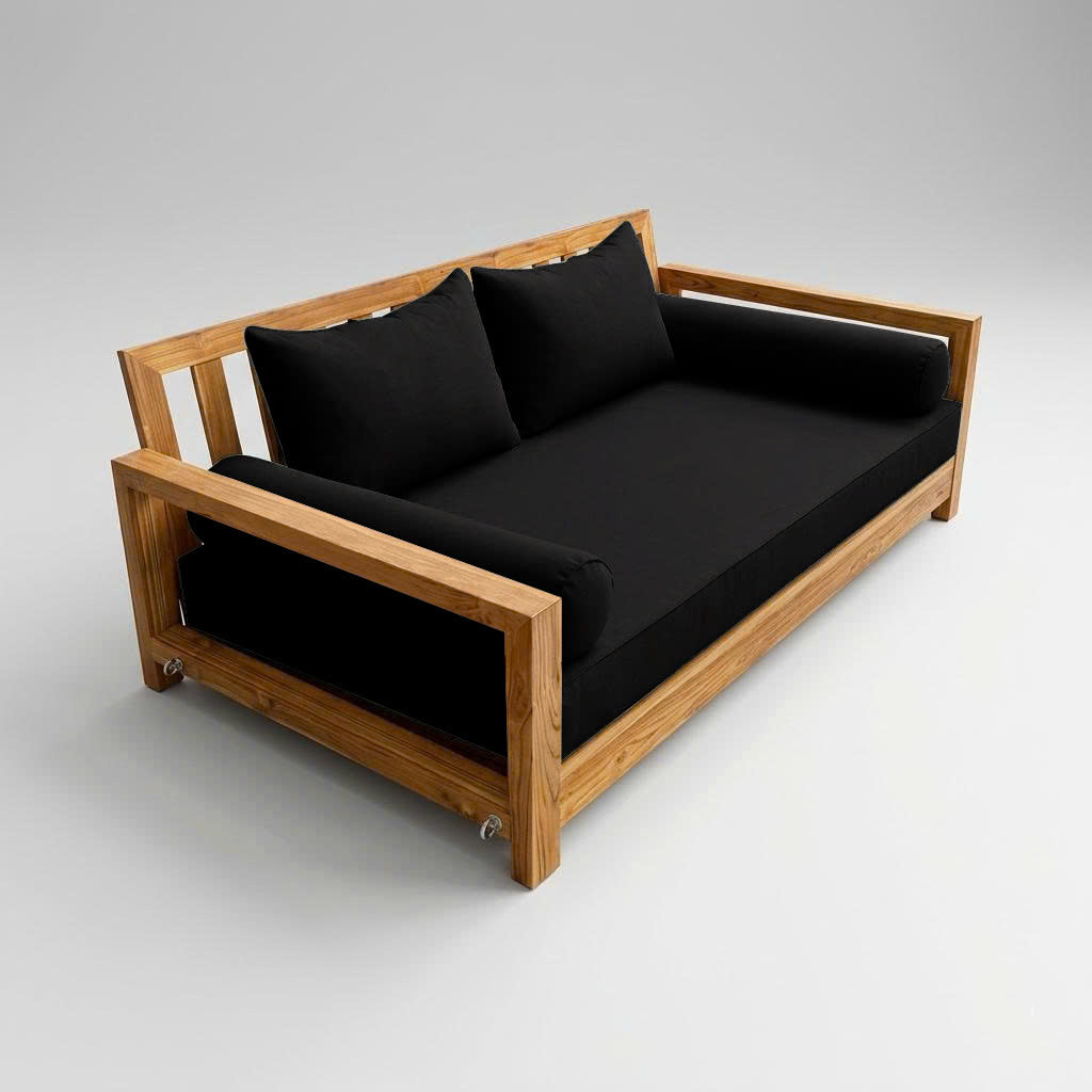 STYLE 4 - Mattress & Pillow Bolster Cushion Cover and Insert for Outdoor Indoor Daybed Porch Swing Bed Twin Size