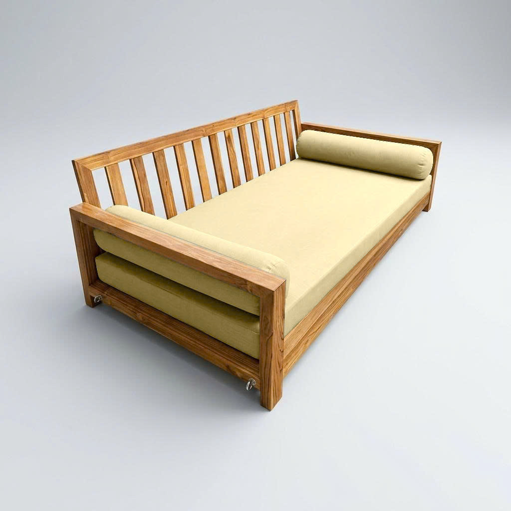 Style5 Twin-XL Size 3PC Knife Edge Outdoor Daybed Mattress Cushion Bolster Pillow SlipCover COMPLETE SET AD103