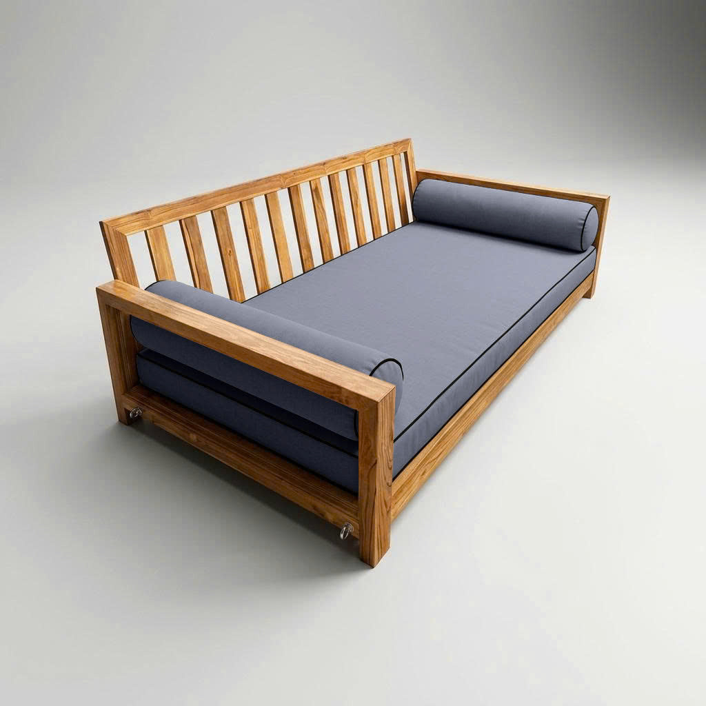 STYLE 5 - Mattress & Pillow Bolster Cushion Cover and Insert for Outdoor Indoor Daybed Porch Swing Bed Crib Size