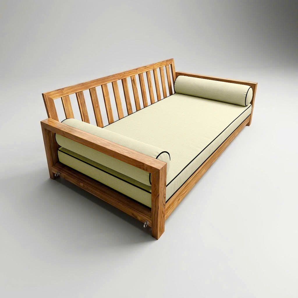 STYLE 5 - Mattress & Pillow Bolster Cushion Cover and Insert for Outdoor Indoor Daybed Porch Swing Bed Crib Size