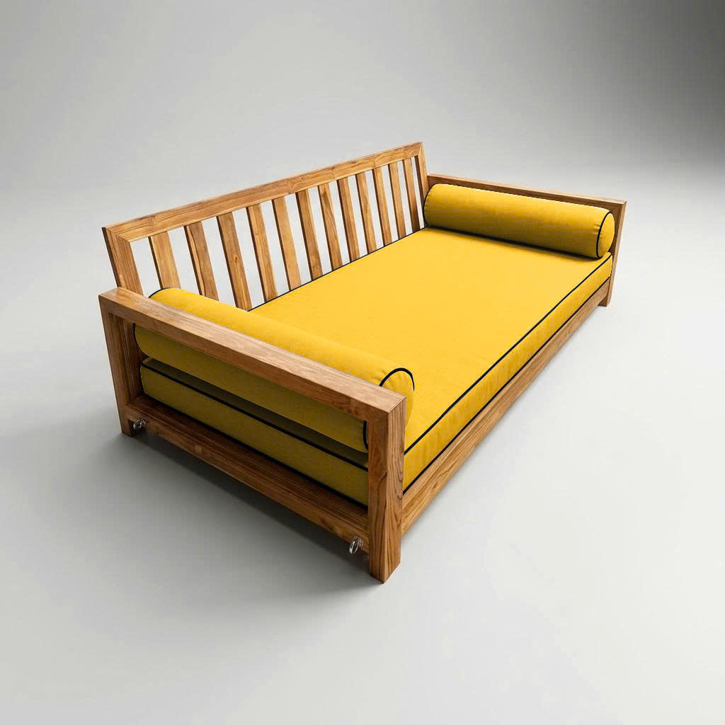 STYLE 5 - Mattress & Pillow Bolster Cushion Cover and Insert for Outdoor Indoor Daybed Porch Swing Bed Crib Size