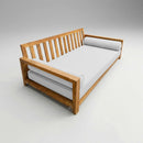 Style5 Queen Size 3PC Pipe Trim Outdoor Daybed Mattress Cushion Bolster Pillow Slip Cover COMPLETE SET AD106