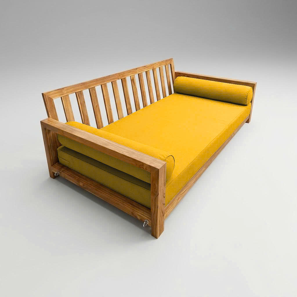 Style5 Twin-XL Size 3PC Pipe Trim Outdoor Daybed Mattress Cushion Bolster Pillow SlipCover COMPLETE SET AD108