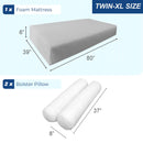 STYLE 5 Mattress Foam & Bolster Pillow Polyester Fiberfill Inserts for Outdoor Indoor Daybed Porch Swing Bed | INSERT ONLY |