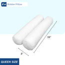 STYLE 5 Bolster Pillow Polyester Fiberfill Inserts for Outdoor Indoor Daybed Porch Swing Bed | INSERT ONLY |