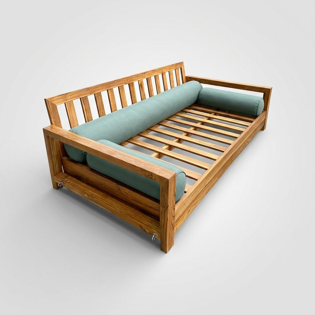 STYLE 6 - Bolster Pillow for Outdoor Indoor Daybed Porch Swing Bed Full Size | COVERS ONLY |