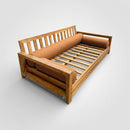 STYLE 6 Bolster Pillow for Outdoor Indoor Daybed Porch Swing Bed Twin-XL Size Piped Trim AD104 | COVERS ONLY |