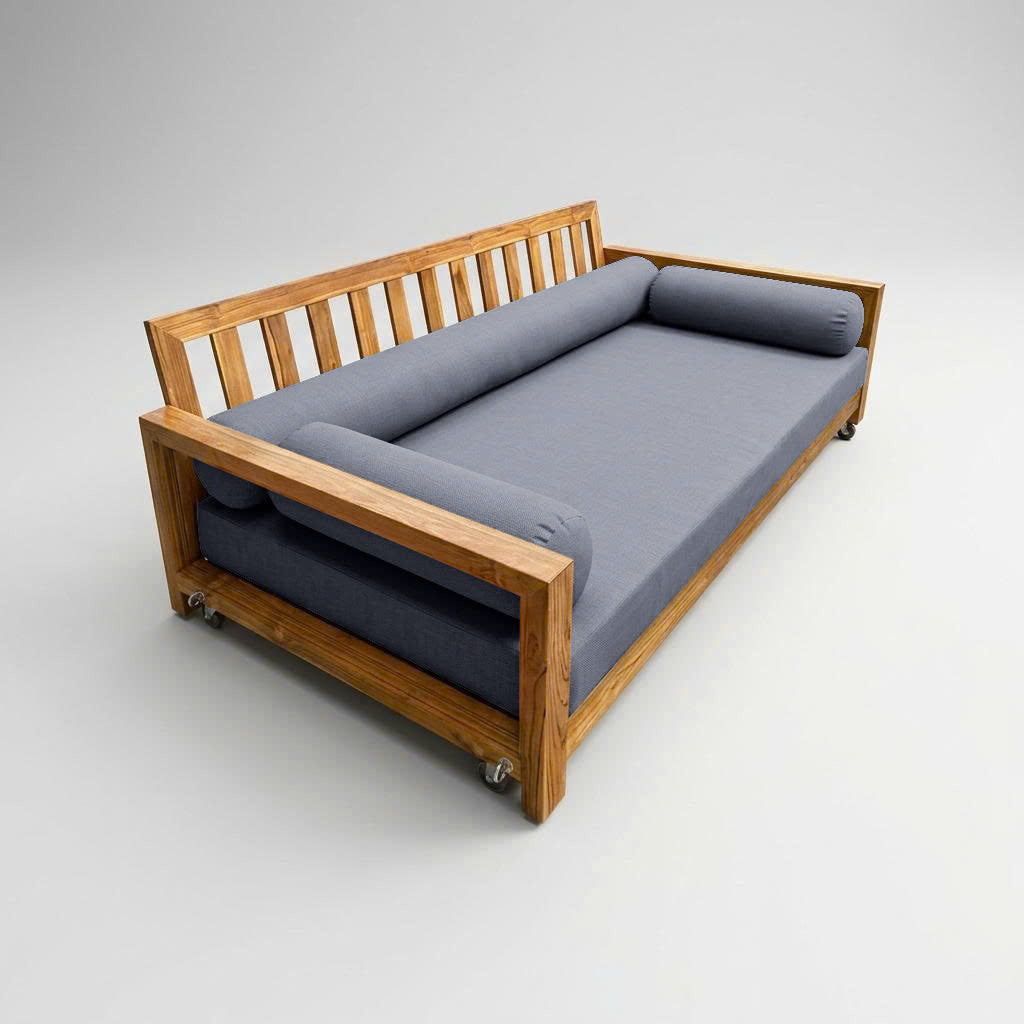 STYLE 6 - Mattress & Pillow Bolster Cushion Cover and Insert for Outdoor Indoor Daybed Porch Swing Bed Crib Size