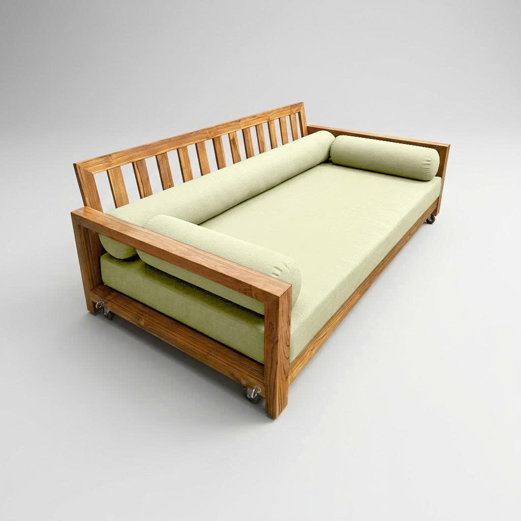 STYLE 6 - Mattress & Pillow Bolster Cushion Cover and Insert for Outdoor Indoor Daybed Porch Swing Bed Crib Size
