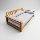 STYLE 6 - Mattress & Pillow Bolster Cushion Cover and Insert for Outdoor Indoor Daybed Porch Swing Bed Twin Size
