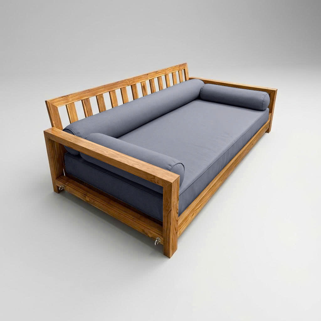 STYLE 6 - Mattress & Pillow Bolster Cushion Cover and Insert for Outdoor Indoor Daybed Porch Swing Bed Crib Size