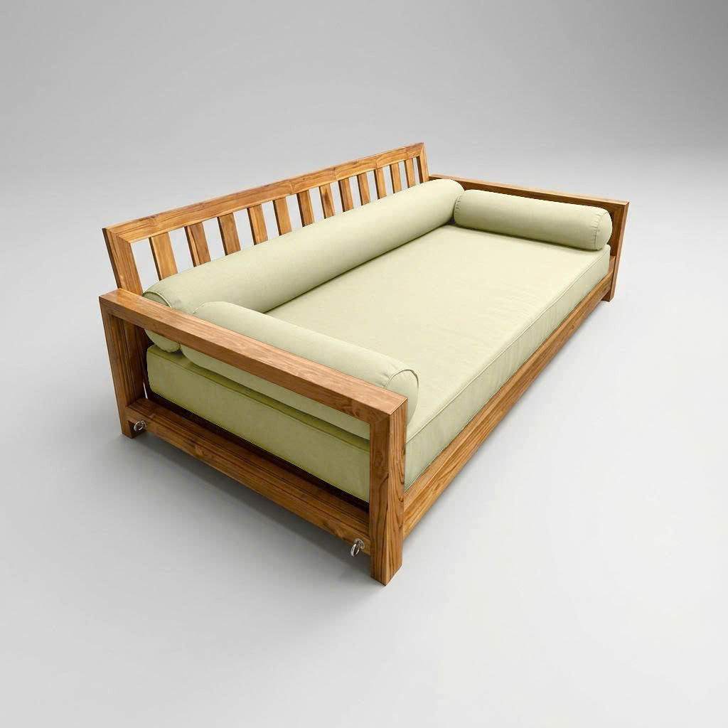 STYLE 6 - Mattress & Pillow Bolster Cushion Cover and Insert for Outdoor Indoor Daybed Porch Swing Bed Crib Size