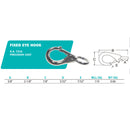 5 Pc 3/8" Stainless Steel Fixed Eye Boat Snap Hook Marine Grade 316 Size