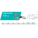 1 Pc 5/8'' Marine Stainless Steel 316 Fixed Eye Boat Snap Hook 220 LB Grade 316