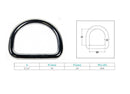 Marine Boat Stainless Steel D-Ring D Ring Yacht Sailing hardware