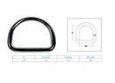 Marine Boat Stainless Steel D-Ring D Ring Yacht Sailing hardware