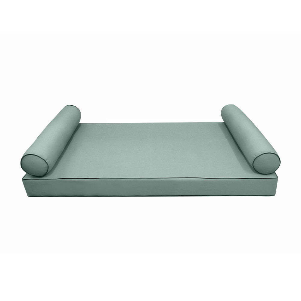 STYLE 5 pillow and bolster cushion set for daybeds, porch swings, or beds – indoor and outdoor use with durable knife-edge design. — cover only