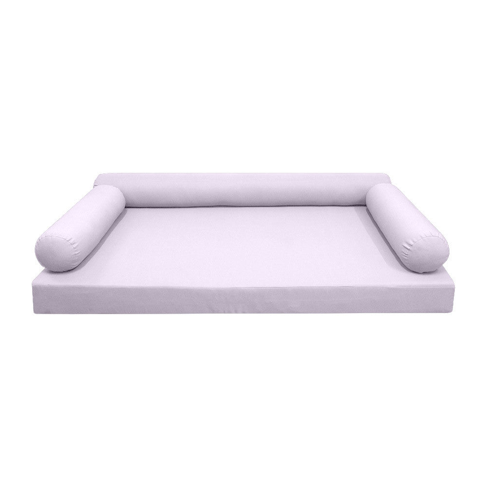 STYLE 6 - Mattress & Bolster Pillow for Outdoor Indoor Daybed Porch Swing Bed Queen Size | COVERS ONLY |