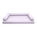 STYLE 6 - QUEEN SIZE Daybed Mattress Bolster Pillow Covers Inserts COMPLETE SET