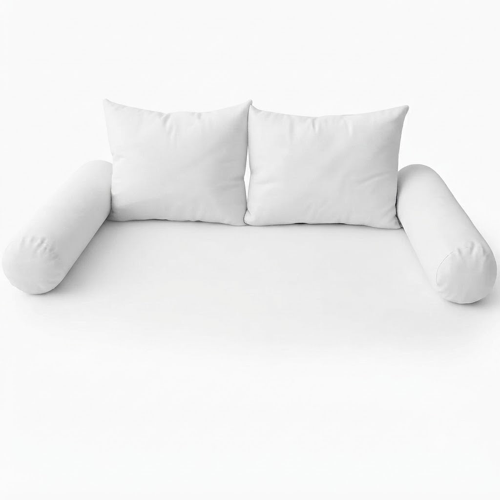 STYLE 1 Pillow & Bolster Cushion Polyester Fiberfill Inserts for Outdoor Indoor Daybed Porch Swing Bed | INSERT ONLY |
