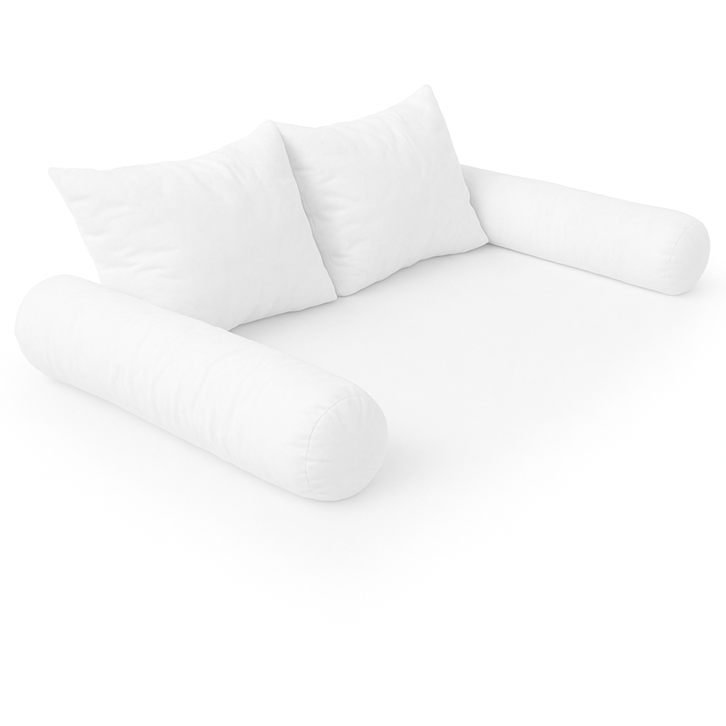 STYLE 4 Pillow & Bolster Cushion Polyester Fiberfill Inserts for Outdoor Indoor Daybed Porch Swing Bed | INSERT ONLY |