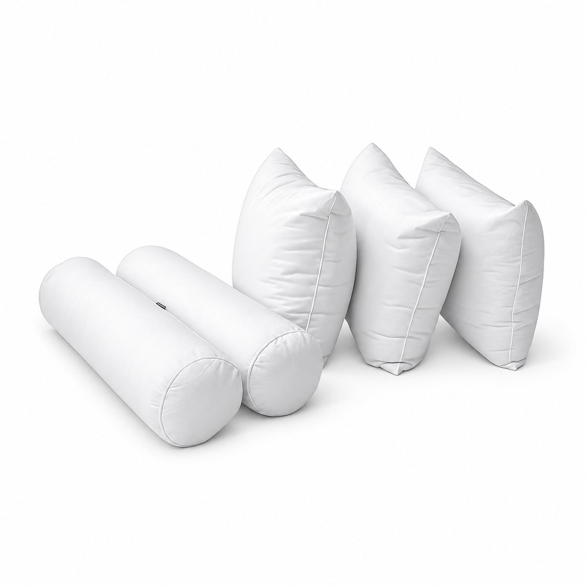 STYLE 3 Pillow & Bolster Cushion Polyester Fiberfill Inserts for Outdoor Indoor Daybed Porch Swing Bed | INSERT ONLY |