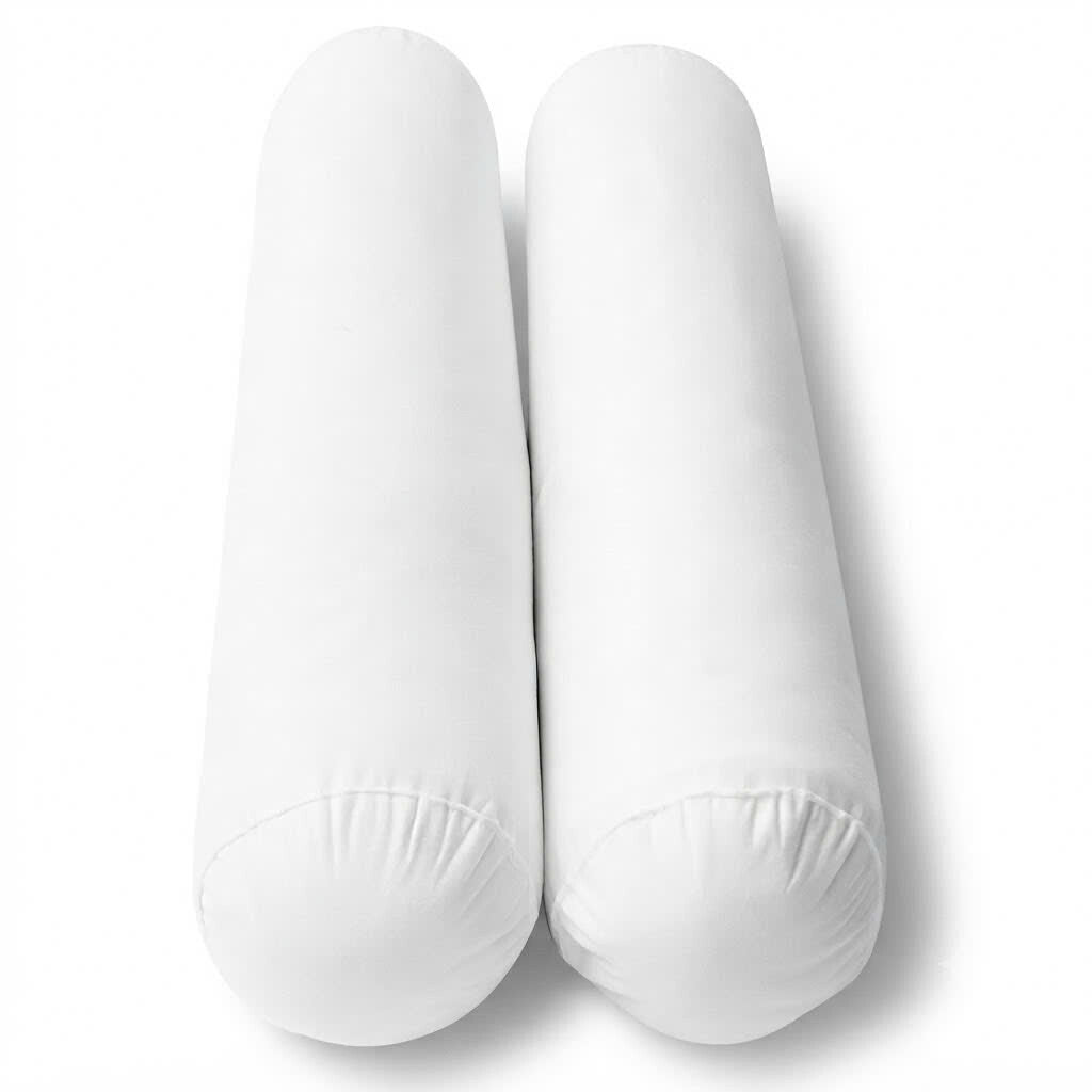 STYLE 6 TWIN SIZE Pillow Bolster Cushion Polyester Fiberfill Inserts for Outdoor Indoor Daybed Porch Swing Bed | INSERT ONLY |