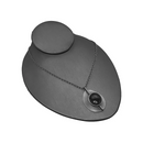 8-1/2''L x 7''W Slate Gray Leatherette Necklace Pendant Chain Link Jewelry Display Holder
