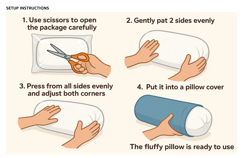 Medium Size 24"x6" Outdoor Round Long Bolster Pillow Polyester FiberFill Decorative Bolster for Porch Swing Couch Sofa Cushion |INSERT ONLY|