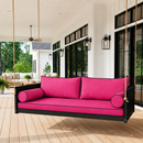 |COVER ONLY| Style 2 Twin Contrast Trim Daybed Mattress Bolster Back Covers AD110