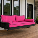 |COVER ONLY| Style 2 Twin Contrast Trim Daybed Mattress Bolster Back Covers AD110