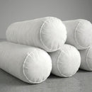Outdoor Round Long Bolster Pillow Polyester FiberFill Decorative Bolster for Porch Swing Couch Sofa Cushion |INSERT ONLY|