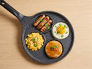Banh Xeo Pan 4 Cup Nonstick Mini Pancake Pan, Vietnamese Banh Xeo Maker Skillet, Egg Pan for Crispy Crepes, Aebleskiver Style Snacks