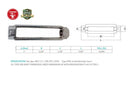 Stainless Steel T316 Mil-Spec Turnbuckle Body