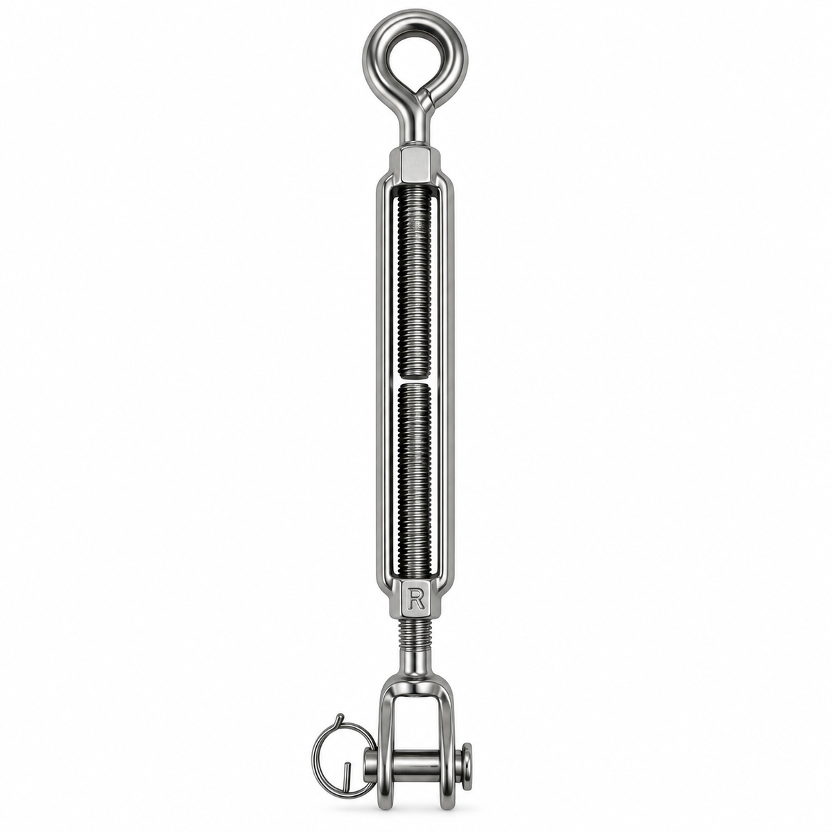 4 Pcs Set Marine Boat Stainless Steel Jaw Eye Turnbuckle, Rigging Tensioner for Cable, Wire Rope, Chain, Rope, Dock