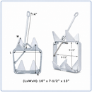 Heavy Duty Hot Dipped Galvanized Fold-And-Hold Anchor, Boat Anchor for Sailing, Yacht, Docking, and Mooring