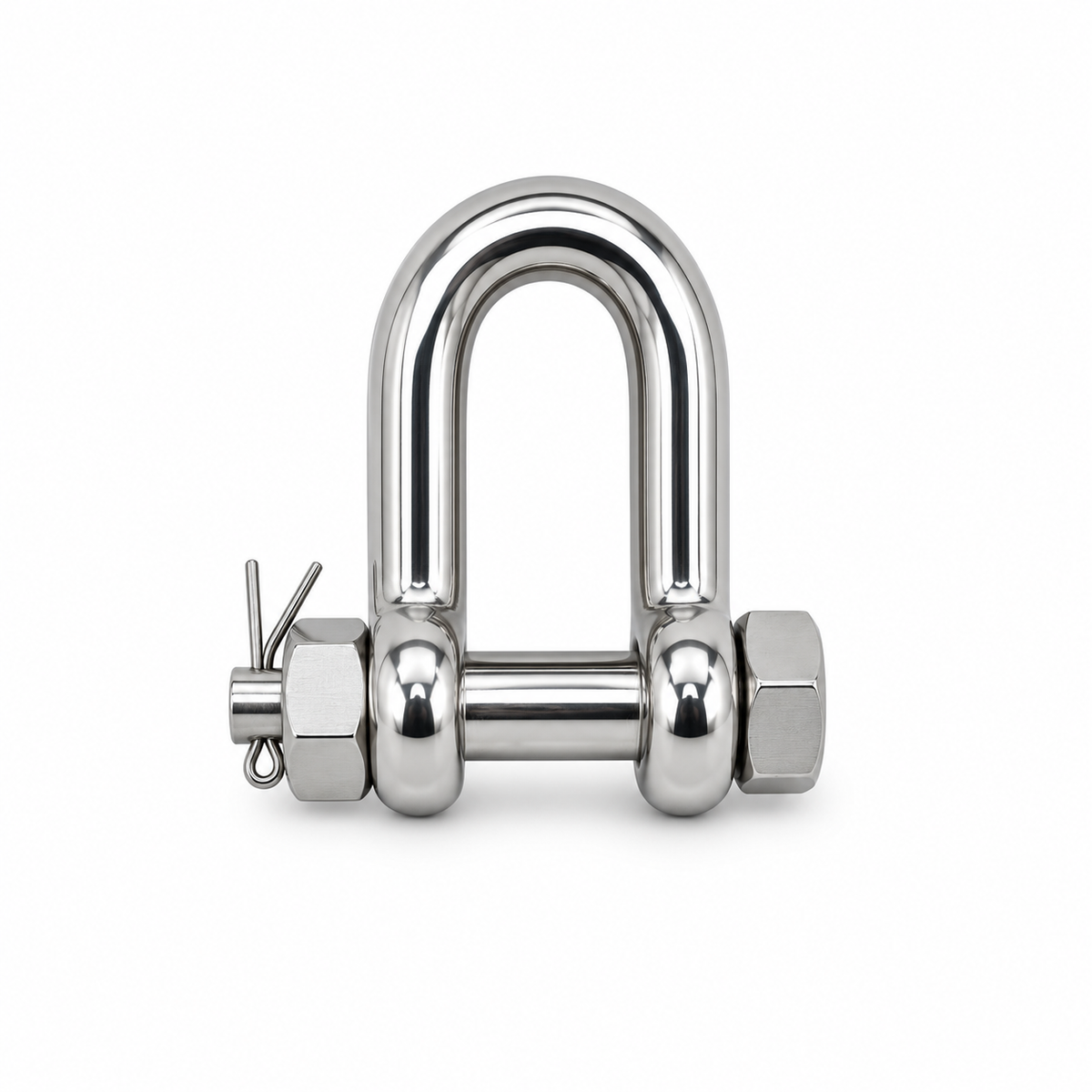 Mil Spec T316 Stainless Steel Forged Bolt Pin Chain Shackle, Marine Grade Rigging Shackle for Chain, Rope, Cable, and Anchor Use