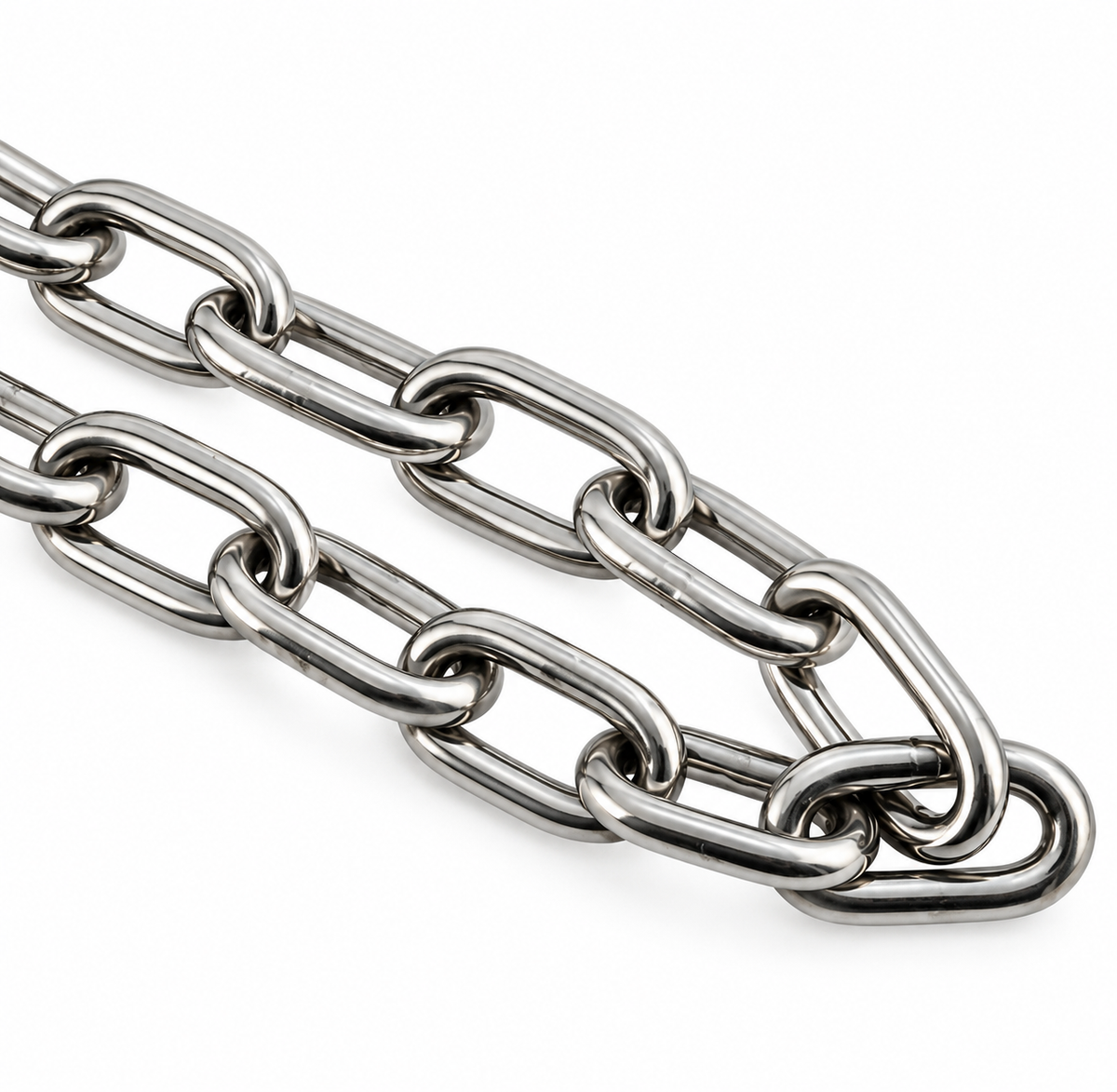 10 Ft T316 Stainless Steel Link Chain, Marine Grade Boat Chain for Dock, Anchor, Rigging, and Outdoor Use
